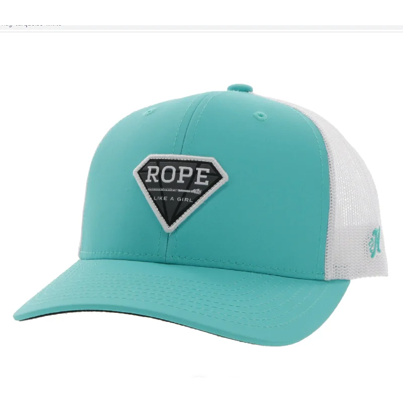 Hooey Turq & White Rope Like A Girl Cap