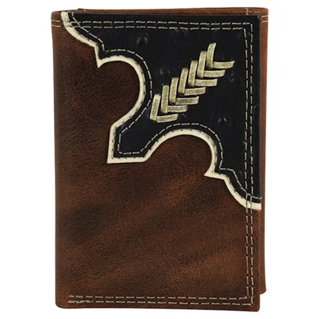 Justin Brown Rawhide Trifold Wallet