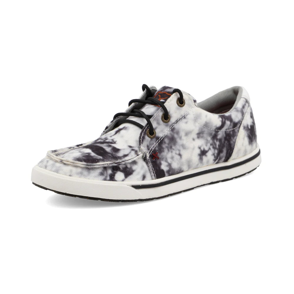 Twisted X Women's Black and White Tie Dye Shoes