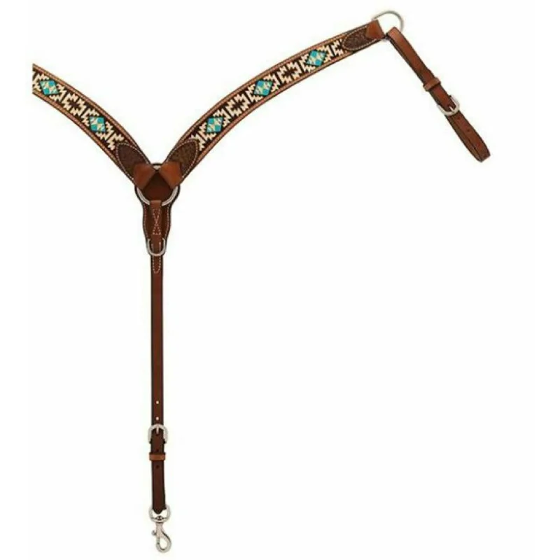 Weaver Turquoise Cross Aztec Breast Collar