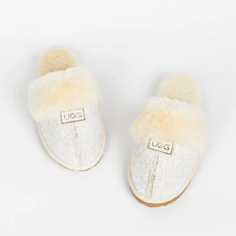 Women's Luxe Boucle Designer Slippers